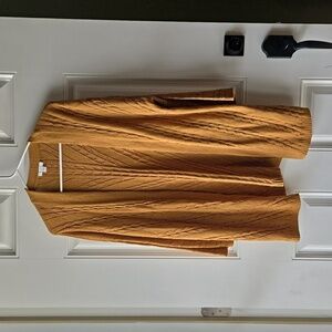 J. Jill Cable Knit Long Line Cardigan Sweater